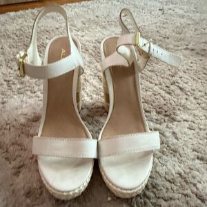Aldo Cream Platform Sandals